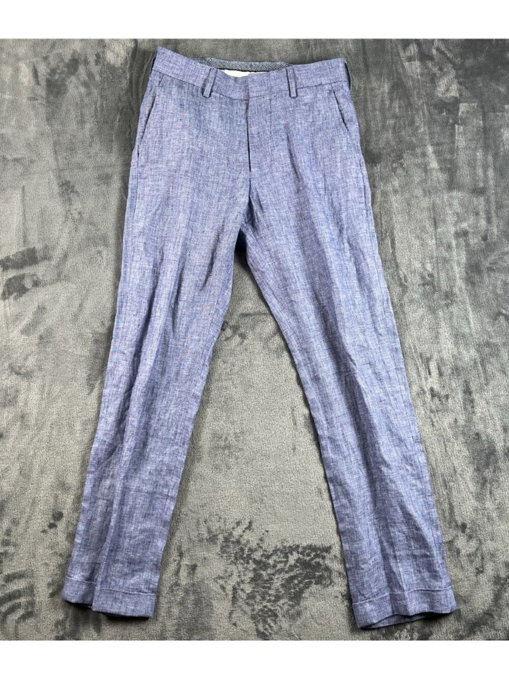 Baird McNutt Murano Pants Mens 28x30 (fits 28x29)Blue Alex Fit 100% Linen Resort